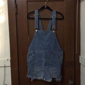 FREE PEOPLE OVERALL DUNGAREE DRESS